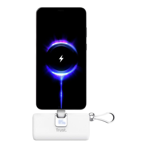 Kieszonkowy powerbank TRUST Pacto 5000 mAh biały-24172173
