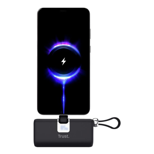 Kieszonkowy powerbank TRUST Pacto 5000 mAh czarny-24172179