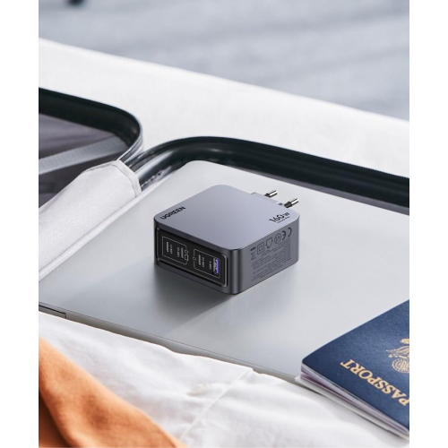 Ugreen Nexode Pro 160W GaN Charger with USB-C Cable Uniwersalne Czarny, Szary Prąd przemienny Szybkie ładowanie Wewnę