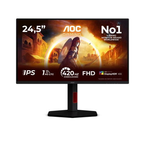 AOC G4 25G4KUR monitor komputerowy 62,2 cm (24.5") 1920 x 1080 px Full HD LED Czarny, Czerwony
