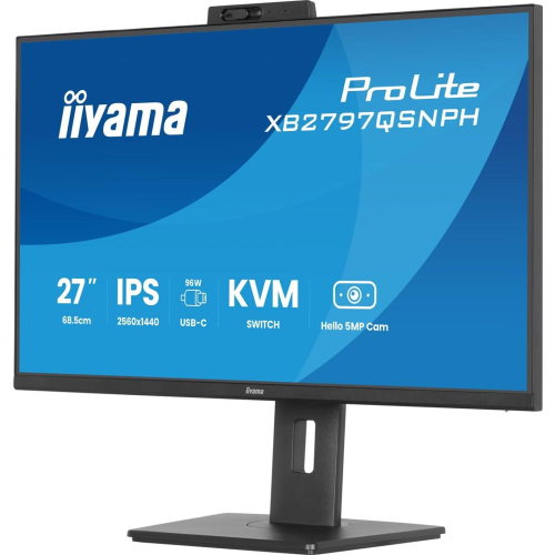 iiyama ProLite XB2797QSNPH-B1 27IN IPS LCD 4MS 2560X1440 350CD/M2 HDMI/DP/USB 2 monitor komputerowy 68,6 cm (27