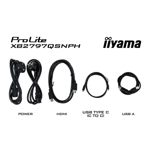 iiyama ProLite XB2797QSNPH-B1 27IN IPS LCD 4MS 2560X1440 350CD/M2 HDMI/DP/USB 2 monitor komputerowy 68,6 cm (27