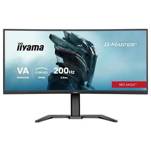 iiyama G-MASTER GCB3484WQSU-B2 34IN PRO-GAMING 0.4MS VA LCD 3440X144 monitor komputerowy 86,4 cm (34") 3440 x 1440 px UltraWide Quad HD Czarny