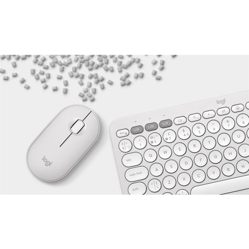 Logitech 920-012240 klawiatura Dołączona myszka Uniwersalne RF Wireless + Bluetooth QWERTY Amerykański międzynarodow