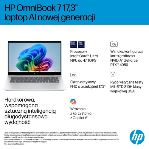 HP OmniBook 7 17-dc0219nw Ultra 5 226V 17.3