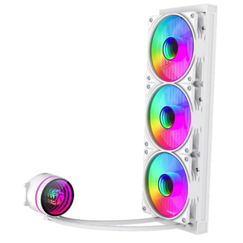 GameMax ICEBURG 360 INFINITY WH system chłodzenia komputerów Procesor Chłodnica cieczy all-in-one 12 cm Biały 1 szt.