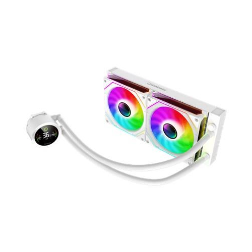 Gamemax CPU Liquid Cooler | ICEBURG 240 DIGITAL WH | White