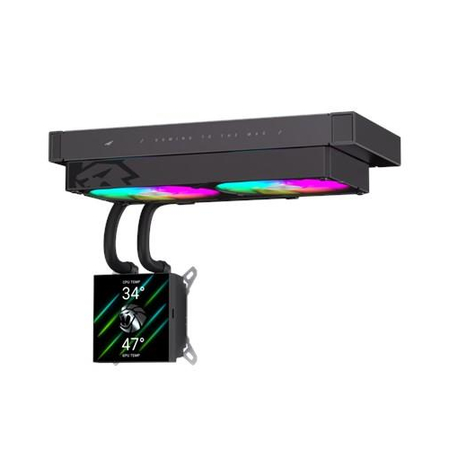 Gamemax CPU Liquid Cooler | GLACIER 240 LCD BK | Black