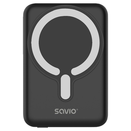SAVIO POWERBANK 10000 MAH MAGNETYCZNY CZARNY BA-12