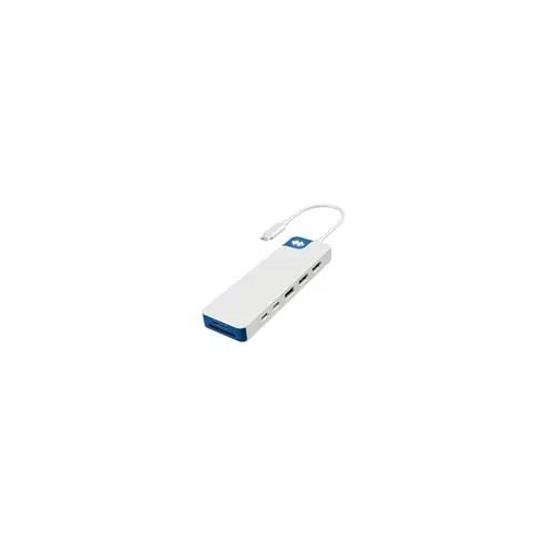 9-portowa stacja dokująca Hyper HyperDrive Flex Dual 4K HDMI, biały/niebieski | HD4103BUGL | Ilość portów HDMI: 2