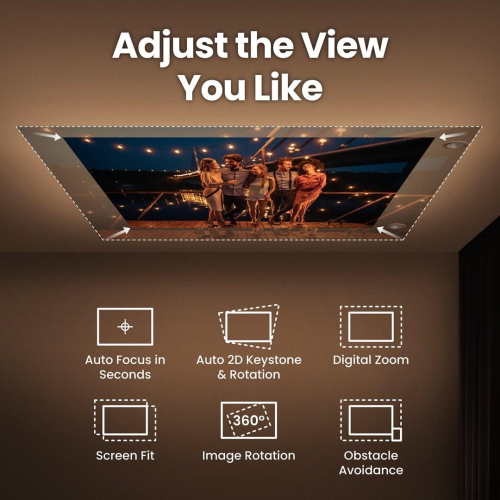 Projektor Benq GV50 | Full HD (1920x1080) | 500 ANSI lumenów | Biały/Szary | Sieć Wi-Fi-24332712