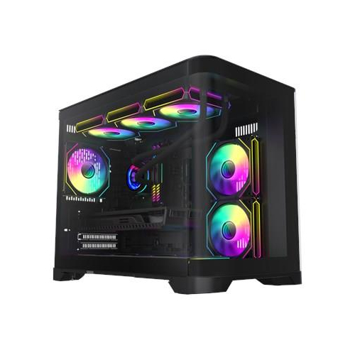 GameMax HYPE-M BK zabezpieczenia & uchwyty komputerów Micro Tower Czarny