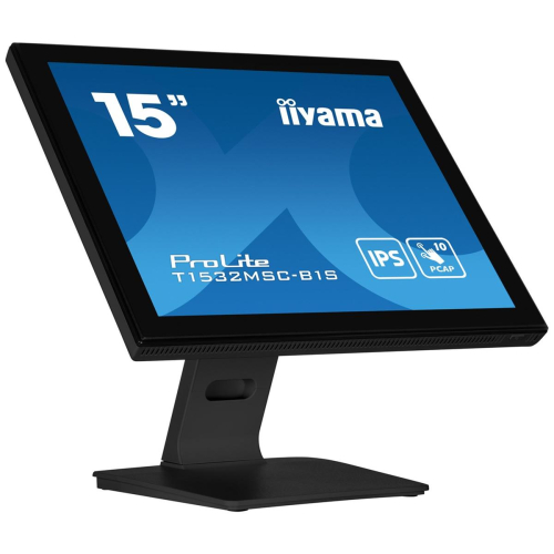 iiyama ProLite T1532MSC-B1S monitor komputerowy 38,1 cm (15") 1024 x 768 px XGA LCD Ekran dotykowy Czarny