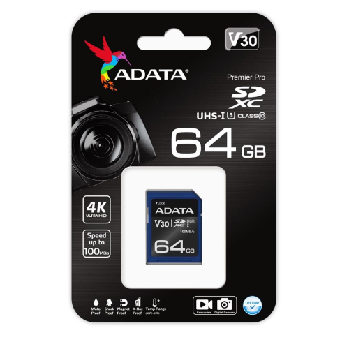 ADATA Premier Pro SDXC 64 GB Class 10 UHS-I/U3 V30-24447728