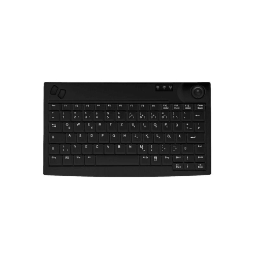 Contour Design Active Key AK-440 klawiatura Biuro USB QWERTZ Niemiecki Czarny