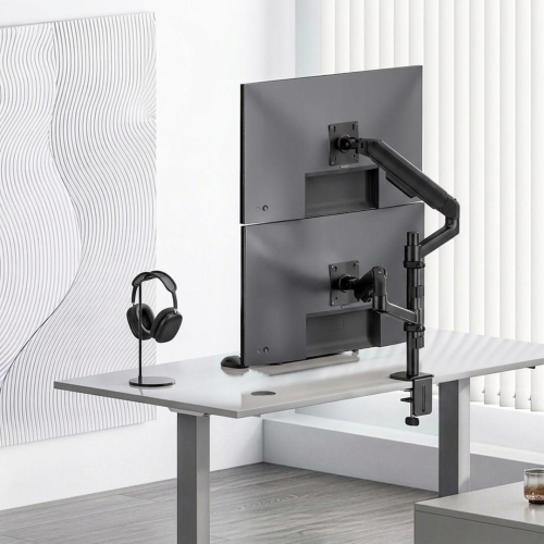 ERGO OFFICE UCHWYT / WIESZAK NA 2 MONITORY, SPRĘŻYNA GAZOWA, 17