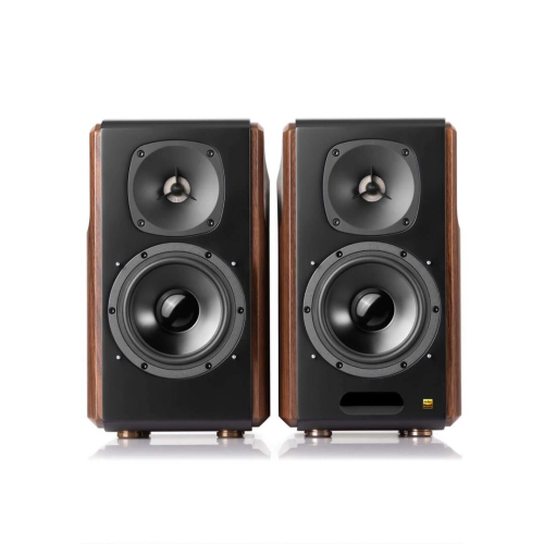 Edifier S2000 MKIII Głośniki podstawkowe Bluetooth (para) - czarny/brązowy-24484210