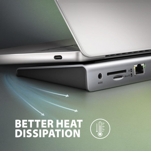 Axagon HMC-4KX3 stacja dokująca Przewodowa USB 3.2 Gen 1 (3.1 Gen 1) Type-C Szary-24488998