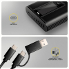 EEM2-SD2B Obudowa zewnętrzna aluminiowa bezśrubowa USB-A/C 3.2 Gen2 M.2 NVMe/SATA wyświetlacz LED, czarny-24526633