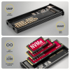 EEM2-SD2B Obudowa zewnętrzna aluminiowa bezśrubowa USB-A/C 3.2 Gen2 M.2 NVMe/SATA wyświetlacz LED, czarny-24526635