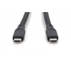 Kabel połączeniowy silikonowy USB-C-USB-C | USB 4 ver.2.0 80Gbps | 8K@60Hz | PD 3.1 240W| 1,5m | czarny-24527204