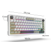 Inca IKG-455 klawiatura Gaming USB + RF Wireless + Bluetooth QWERTY Niemiecki Biały-24567473