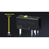HATOR Quasar 3 Ultima 8K Wireless myszka Gaming Po prawej stronie RF Wireless + Bluetooth + USB Type-C Optyczny 30000 DP
