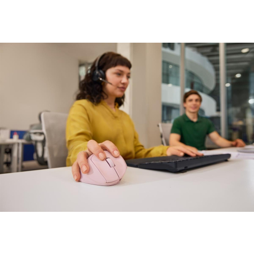 Mysz HP Tilt Ergonomic Pink Mouse 720M Wireless / Bluetooth bezprzewodowa różowa BH7N4AA-24503720