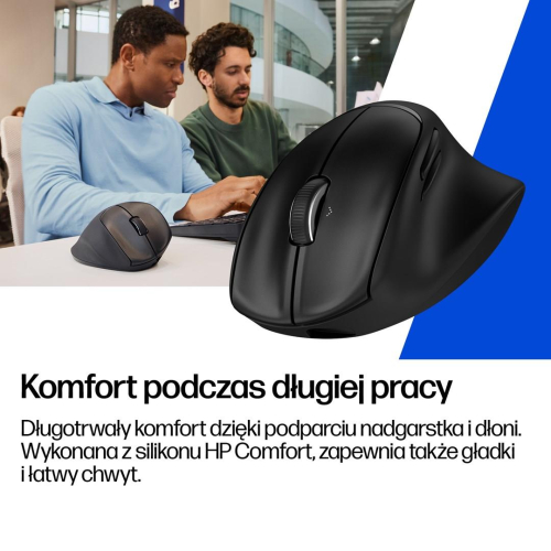 Mysz HP Tilt Ergonomic Black Mouse 720M Wireless / Bluetooth bezprzewodowa czarna BH0Z4AA-24503724