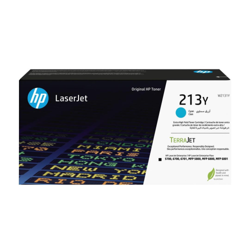 HP Oryginalnym wkładem z błękitnym tonerem o ekstrawysokiej wydajności 213Y LaserJet-15162510