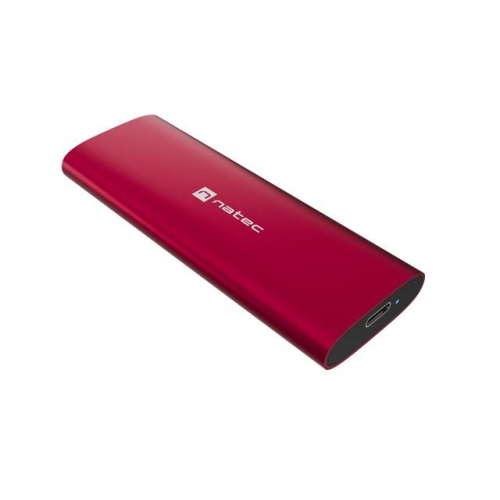 Obudowa SSD zewnętrzna RHINO M.2 NVME USB-C 3.2 ruby red