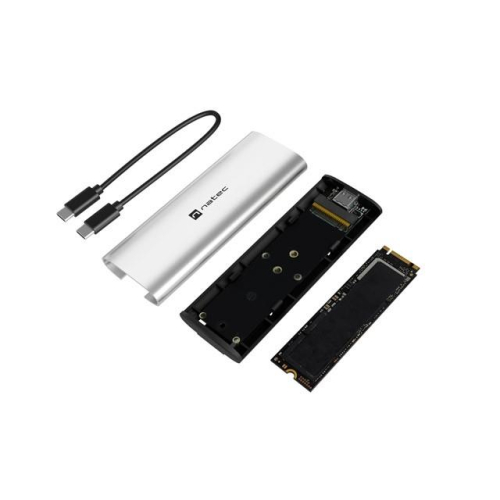 Obudowa SSD zewnętrzna RHINO M.2 NVME USB-C 3.2 arctic silver-24528854