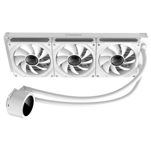 GameMax ICEBURG 360 DIGITAL WH system chłodzenia komputerów Procesor Chłodnica cieczy all-in-one 12 cm Biały 1 szt.-