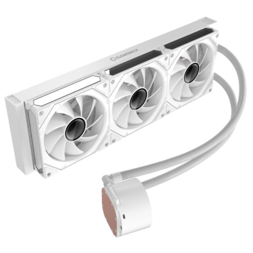 GameMax ICEBURG 360 DIGITAL WH system chłodzenia komputerów Procesor Chłodnica cieczy all-in-one 12 cm Biały 1 szt.-