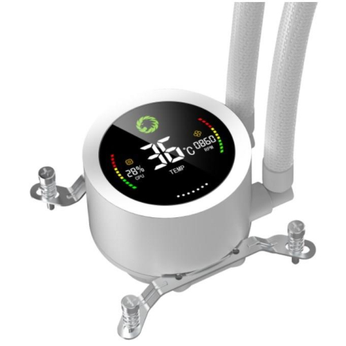 GameMax ICEBURG 360 DIGITAL WH system chłodzenia komputerów Procesor Chłodnica cieczy all-in-one 12 cm Biały 1 szt.-