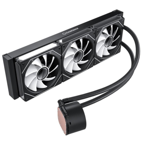 GameMax ICEBURG 360 DIGITAL BK system chłodzenia komputerów Procesor Chłodnica cieczy all-in-one 12 cm Czarny 1 szt.-
