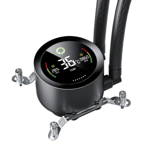 GameMax ICEBURG 360 DIGITAL BK system chłodzenia komputerów Procesor Chłodnica cieczy all-in-one 12 cm Czarny 1 szt.-