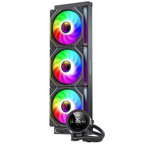 GameMax ICEBURG 360 DIGITAL BK system chłodzenia komputerów Procesor Chłodnica cieczy all-in-one 12 cm Czarny 1 szt.-