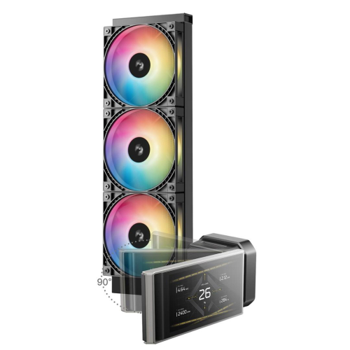 DeepCool LT360 VISION ARGB Procesor Zestaw do chłodzenia płynami 12 cm Czarny 1 szt.-24543254