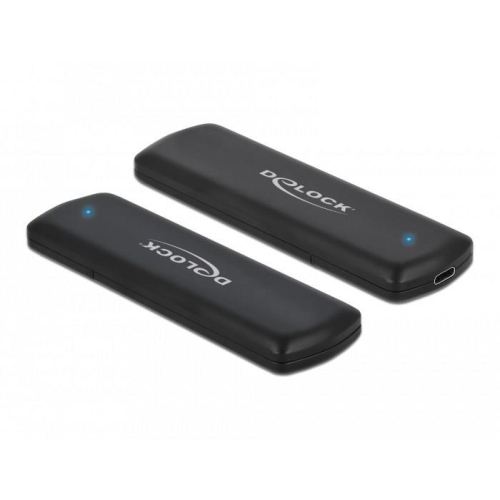 DeLOCK Obudowa zewnętrzna USB Type-C na M.2 NVMe PCIe lub SATA SSD - Beznarzędziowa
