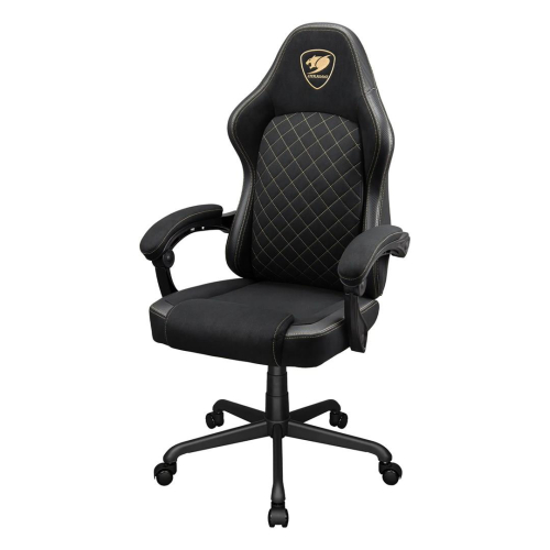 COUGAR CGR-FXF-GLB Uniwersalny fotel dla gracza Obite siedzisko Czarny, Złoto-24546510