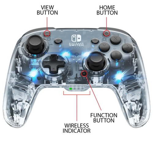 PDP Controller Afterglow Deluxe Wireless Switch-24546749