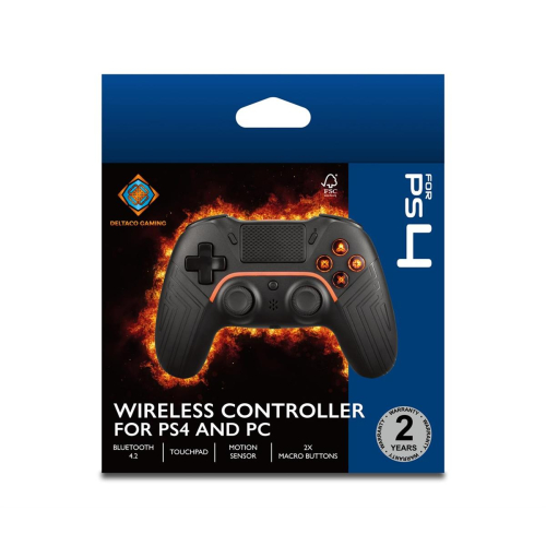 Deltaco Gaming GAM-139 kontroler gier Czarny Bluetooth/USB Gamepad Cyfrowy Android, PC, PlayStation 4-24546921