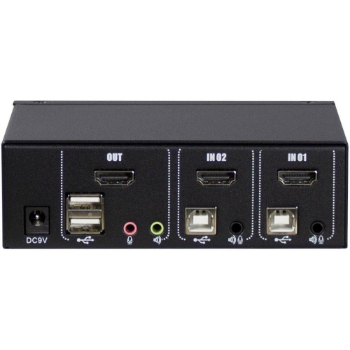 Inter-Tech AS-21HA HDMI przełącznik KVM Czarny-24550851