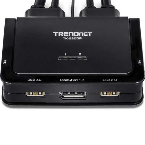 Trendnet TK-220DPI przełącznik KVM Czarny-24553136