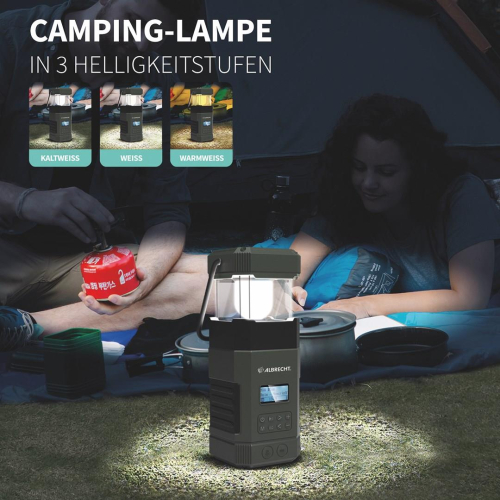 Albrecht DR 114 DAB Latarnia kampingowa zasilana baterią Port USB-24563213