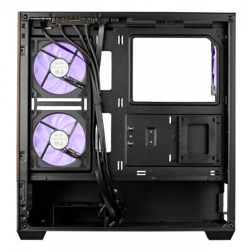 Cooler Master Elite 690 Wood Midi Tower Czarny-24563371
