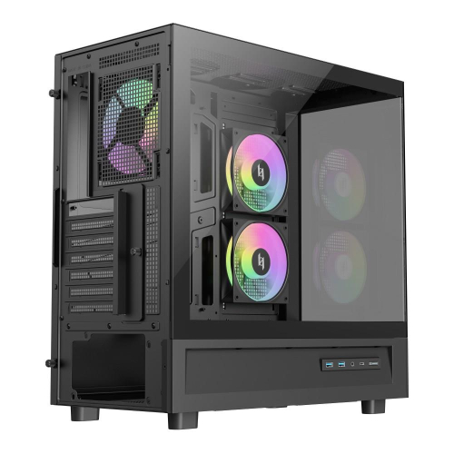 GameMax NEX C51 BK zabezpieczenia & uchwyty komputerów Czarny-24563469