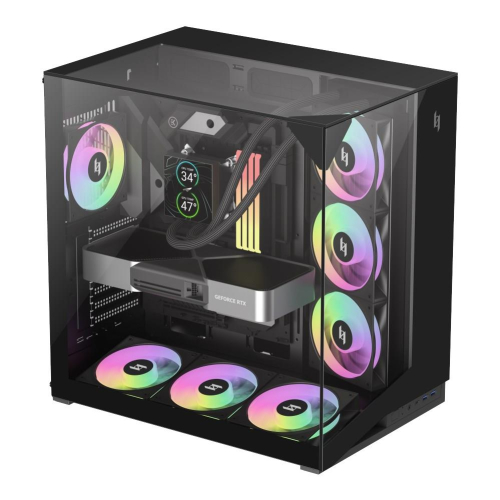 GameMax NEX C56 VC BK zabezpieczenia & uchwyty komputerów Midi Tower Czarny-24563602