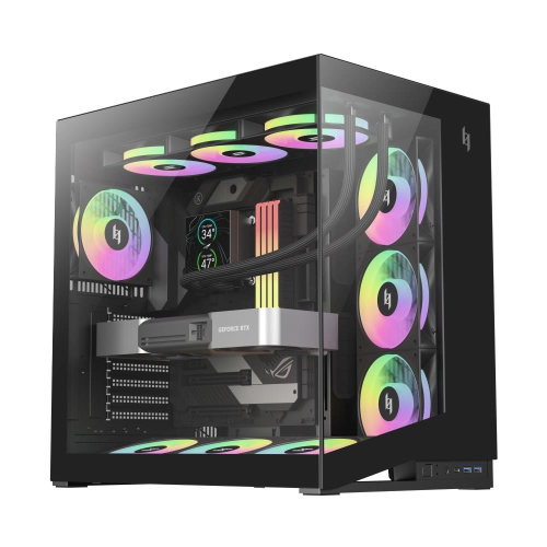 GameMax NEX C56 BK zabezpieczenia & uchwyty komputerów Midi Tower Czarny-24563661